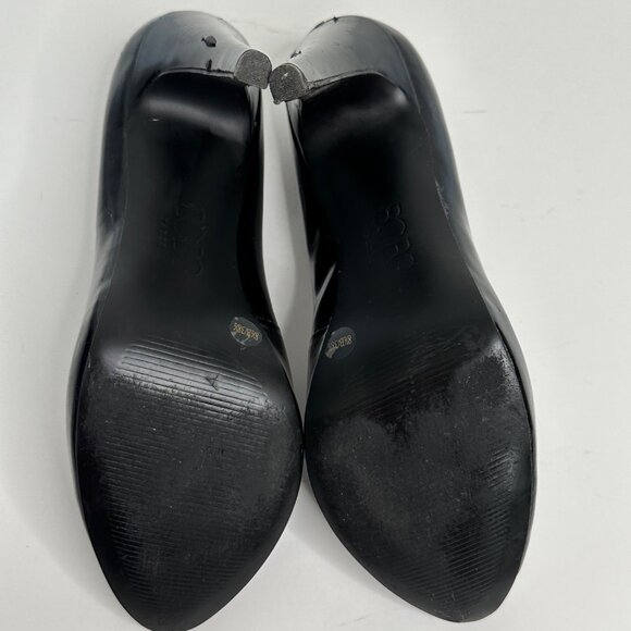 BCBG Paris Black Patent Leather High Heel Pumps size 8.5 4” heels stiletto - Picture 9 of 15